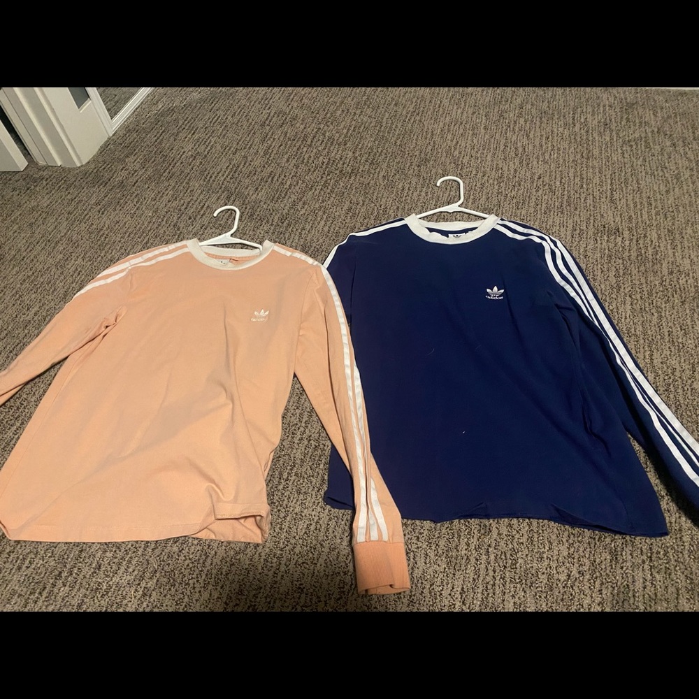 2 Adidas long sleeves